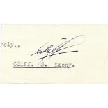 Sgt Cliff Emeny, Small clipped signature signed by Battle of Britain veteran Sgt Cliff Emeny, 264