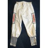 Frankie Dettori autographed silk breeches 2. Unusual piece of horse racing memorabilia. These are