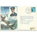 Sgt M.E. Leng, 1976 Lord Dowding Historic Aviator cover signed by Battle of Britain veteran Sgt M.E.