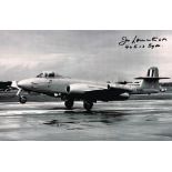 Jo Lancaster WW2 Test Pilot Hand Signed 12 X 8 Good Condition