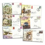 Joint Services JS AC VIP signed covers in FIVE albums. Over 150 cover both VIP and pilot signed