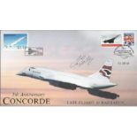 Les Brodie signed 5th anniversary Concorde last flight to Barbados Internetstamps cover. Good