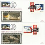 Benham official Channel Tunnel FDC CH0205ZX W/Cup Bklt Chunnel Pair 21/5. Good condition