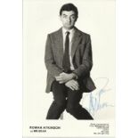 Rowan Atkinson signed 6x8.5 b/w photo as Mr Bean. Good condition