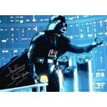 Dave Prowse Hand Signed Darth Vader Star Wars Superb Large 16 X 12 Good Condition