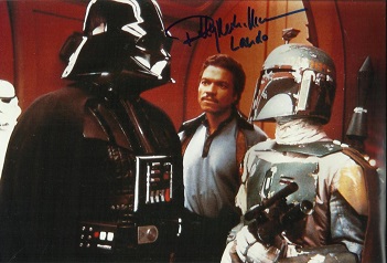 Billy Dee Williams as Lando Calrissian signed 12 x 8 colour Star Wars photo. Good condition