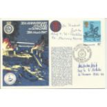 35th Anniversary of the Raid of St Nazaire official navy cover. No 10 of 40. Signed by two U boat