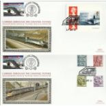 Benham official Channel Tunnel FDC CH01/04 Submarines Chunnel. Good condition