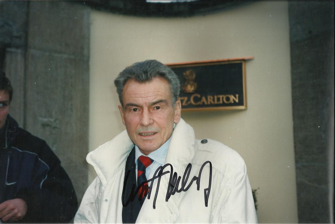 Horst Buchholtz Magnificent Seven actor signed older 12 x 8 colour portrait photo. Good condition