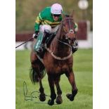 A P Mccoy Superb Hand Signed 16 X 12 Riding His Record 4000th Winner 'Mountain Tunes Good Condition