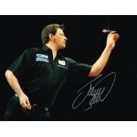 James Wade Darts Player Hand Signed 10 X 8 Good Condition