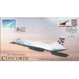 5th anniversary Concorde last flight to Barbados cover. Good condition