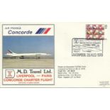 Air France Concorde MD Travel Ltd. Liverpool Paris Concorde charter flight on 26/8/79. Good