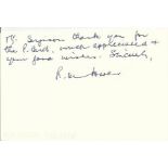 Flt Lt R M Power, Small card signed by Australian Battle of Britain veteran Flt Lt R M Power, 236