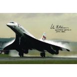 Captain John Hutchinson Concorde Chief Pilot Hand Signed 12 X 8 Good Condition