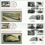 Benham official Channel Tunnel FDC CH01/02X Chunnel Cats & Dogs 13/2 pair. Good condition