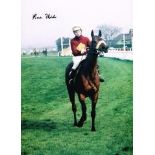 Brian Fletcher Riding Red Rum, Brian Won The Grand National Twice On Red Rum Rare Hand Signed 16 X