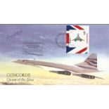 Alan Heywood signed Concorde Queen of the Skies Internetstamps cover.  Numbered 2 of 50. Good