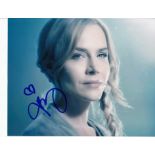 Julie Benz 10x8 c photo of Julie from Defiance, signed by her in NYC Good condition