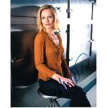 Marg Helgenberger 8x10 c photo of Marg from CSI, signed by her in NYC Good condition