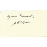 Sgt W H Blane, Small clipped signature signed by Battle of Britain veteran Sgt W H Blane, 604 Sqn