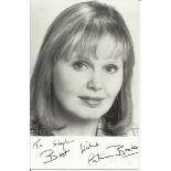 Patricia Brake signed 5x3 b/w photo. Dedicated to Stephen. Good condition.