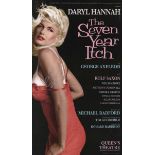 Daryl Hannah autographed poster. Large 50cm x 30cm colour poster for The Seven Year Itch play at the