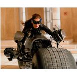 Anne Hathaway 10x8 c photo of Anne from Dark Knight Rises, signed by her in London Good condition