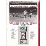 Alf Ramsey A 22cm x 29cm page published by the Westminster Collection, and signed by Alf Ramsey in
