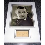 Clark Gable A 20cm x 25cm photo double 3D mounted using acid free mountboard, mounted with an