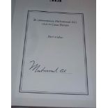 Muhammad Ali A hard back copy of the book 'His Life and Times' and signed on bookplate on the inside