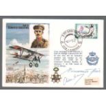 Offz Stellv Heinrich Eisenmann signed RAFM C55 2nd Lt Edmond Thieffry cover. Variant by Hans