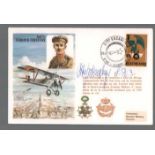 Leutnant Otto Biesenberger EKI signed RAFM C55 2nd Lt Edmond Thieffry cover. Variant by Hans