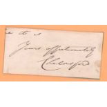 Frederic Thesiger Chelmsford signature piece. (31 May 1827-9 April 1905) was a British Army