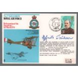 Ltnt Ehrhart von Teubern signed RAF22 cover. No 4 of 25. Made several flights as an observer with