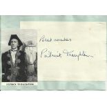 Patrick Troughton Dr Who Small page taken from an autograph book with inset photo, bearing the