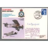 Baron Gottfried Von Banfield signed RAF25 25th anniversary of first flight of the Canberra cover.