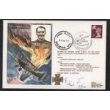 Richard Frey signed RAFM HA32 Captain William Leefe Robinson cover. No 29 of 33. Flew on many
