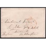 RAGLAN, Lord (1788-1855) Field Marshal. Envelope addressed in his hand to Lt.-Gen. Sir John Grey and
