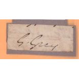 Sir George Gray signature piece. (14 April 1812-19 September 1898) was a soldier, explorer, Governor