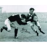 John Dawes Welsh Rugby Legend Hand Signed 10 X 8 photo. Good condition