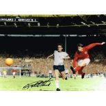 Geoff Hurst World Cup Final Famous Last Goal Hand Signed Large 16 X 12 photo. Good condition