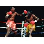 Sugar Ray Leonard Hand Signed 16 X 12 photo. Good condition