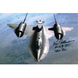 Ken Collins Blackbird Sr-71 Pilot Hand Signed 12 X 8 photo. Good condition