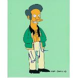 Hank Azaria 8x10 c photo of a character from The Simpsons that Hank voices, signed by him in NYC.