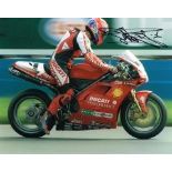 Carl Fogarty World Champion And King Of The Jungle Hand Signed 10 X 8 photo. Good condition