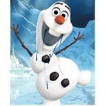 Josh Gad 8x10 c photo of Josh as Snowman from Frozen, signed by him in NYC. Good condition