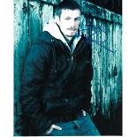 Joel Kinnaman 8x10 photo of Joel from The Killing, signed, by him in NYC. Good condition