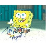 Tom Kenny 10x8 photo of Tom as voice of Spongebob, signed by him in NYC. Good condition