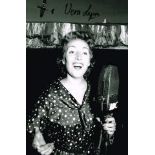 Vera Lynn Hand Signed 12 X 8 photo. Good condition